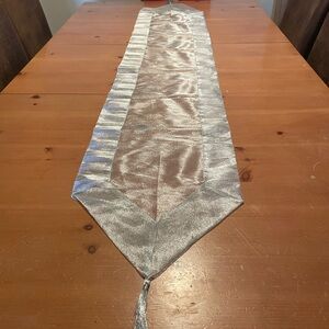 Elegant Silver Table Runner
